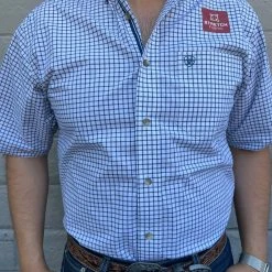 Guadalajara Western Wear Ariat Pro White Classic Fit Short Sleeve Shirt