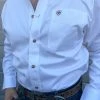 Guadalajara Western Wear Ariat Solid White Twill Classic Fit Shirt Men