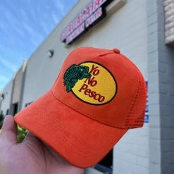 Guadalajara Western Wear Accessories Yo No Pesco Suede Orange - Dandy Hats