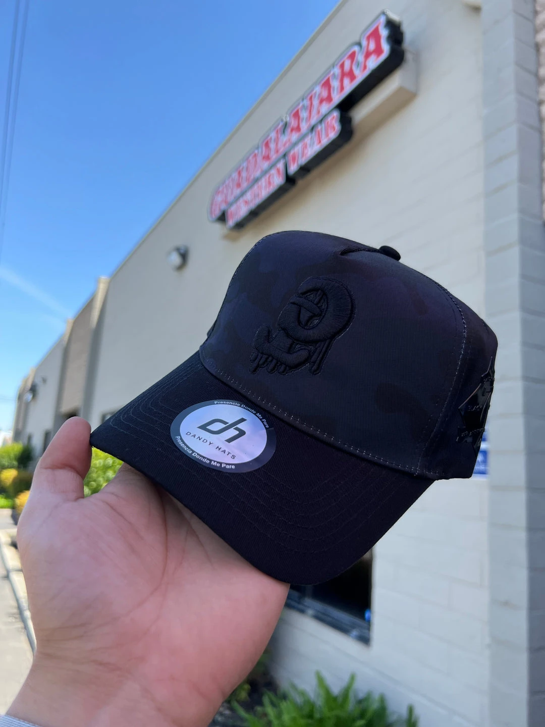 Guadalajara Western Wear Culiacan "TC" Black Camo - Dandy Hats 3 Guadalajara Western Wear Culiacan "TC" Black Camo - Dandy Hats