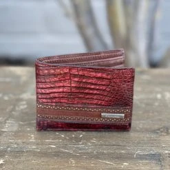 Guadalajara Western Wear Cuadra Lumber Whiskey Caiman Leather Wallet Accessories