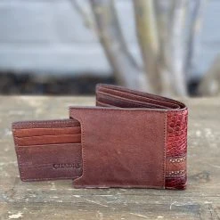 Guadalajara Western Wear Cuadra Lumber Whiskey Caiman Leather Wallet Accessories