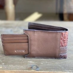 Guadalajara Western Wear Cuadra Porto Maple Caiman Leather Wallet
