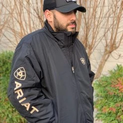 Guadalajara Western Wear Men Team Logo Insulated Jacket Black/Gold