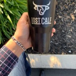Guadalajara Western Wear Lost Calf Black Tumbler