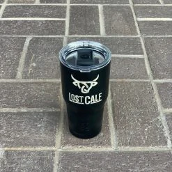 Guadalajara Western Wear Lost Calf Black Tumbler