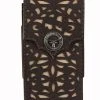 Guadalajara Western Wear Leather Tooled Cell Phone Case Toro