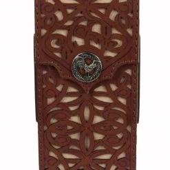 Guadalajara Western Wear Leather Tooled Cell Phone Case Gallo