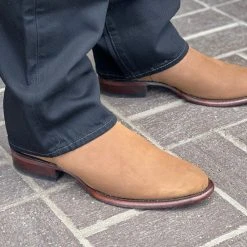 Guadalajara Western Wear Men Los Altos Nobuck Chedron Botin Chelsea