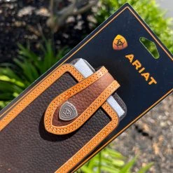 Guadalajara Western Wear Ariat Rowdy Leather Cell Phone Case (Fits IPhone REGULAR SIZE)