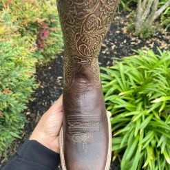 Guadalajara Western Wear Ariat Brown Women Round Up Arizona Brown Wide Square Toe Western Boot