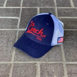 Guadalajara Western Wear Cinch Navy Logo Trucker Cap Accessories