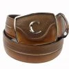 Guadalajara Western Wear Men Cuadra Honey Modern Leather Belt