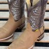 Guadalajara Western Wear Light Brown Semi Wide Square Toe Cowboy Boots Men 2 Guadalajara Western Wear Light Brown Semi Wide Square Toe Cowboy Boots Men