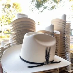 Guadalajara Western Wear Cuernos Chuecos 100x Johnson Diamante Negro (Copa Alta Falda 3.5