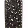 Guadalajara Western Wear Nocona Leather Tooled Floral Cell Phone Case