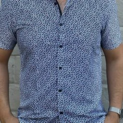 Guadalajara Western Wear Men's Italian Print Short Sleeve Shirt - D373