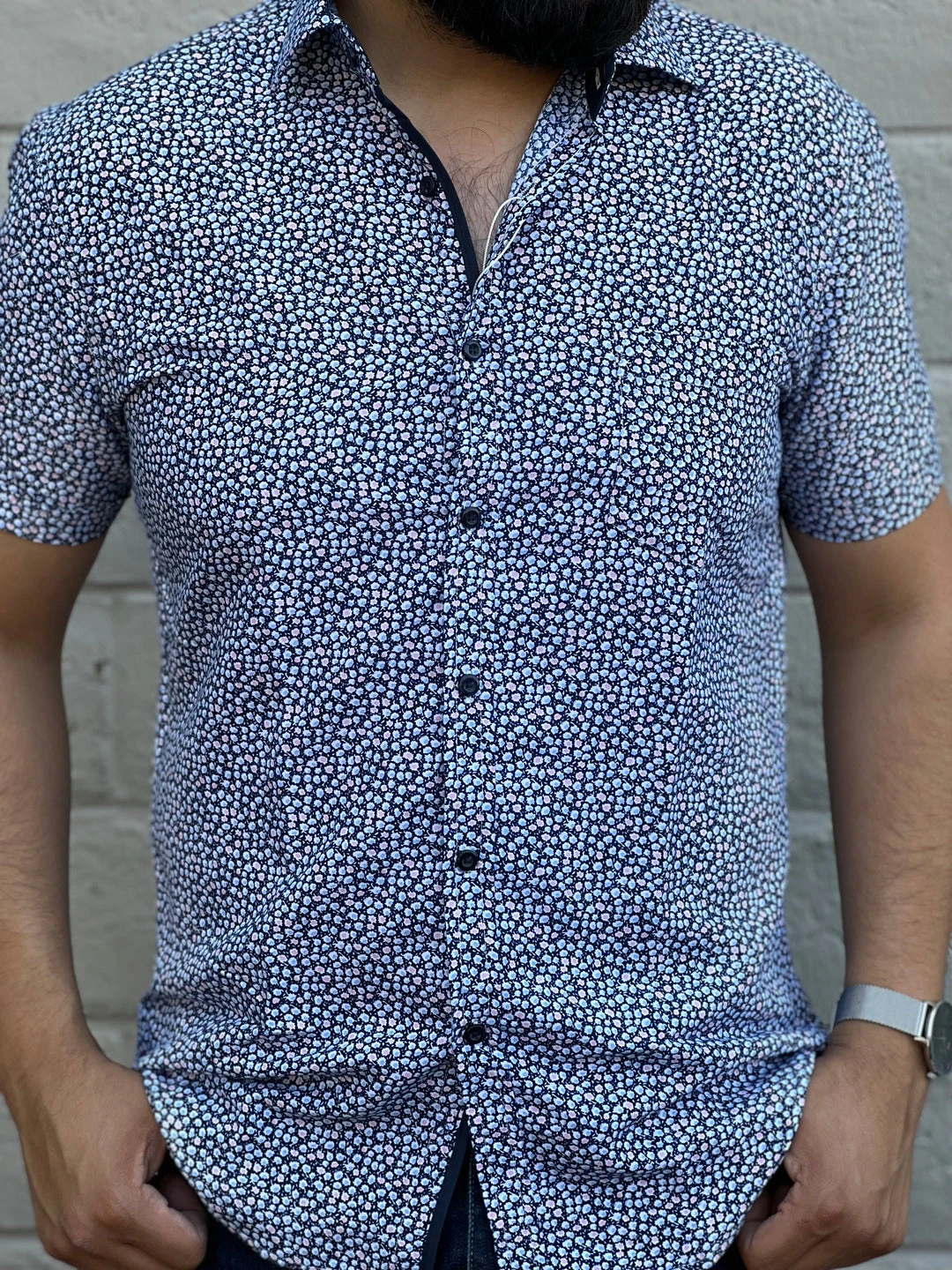 Guadalajara Western Wear Men's Italian Print Short Sleeve Shirt - D373 3 Guadalajara Western Wear Men's Italian Print Short Sleeve Shirt - D373