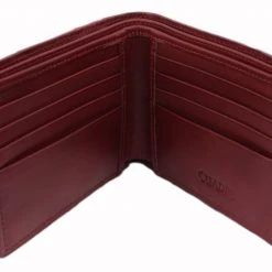 Guadalajara Western Wear Cuadra Rustic Brown/Red Caiman Leather Wallet (Limited Edition) Accessories