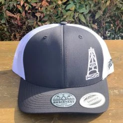 Guadalajara Western Wear Accessories Hooey "White Trucker" Black