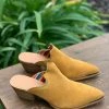 Guadalajara Western Wear Dingo Knockout Women's Mustard Snip Toe Mules