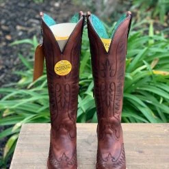 Guadalajara Western Wear Corral Boots Women's Shoes Cognac Snip Toe Tall Boot