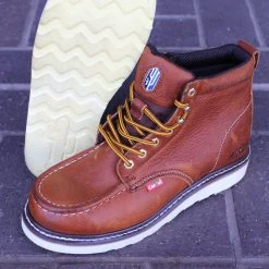 Guadalajara Western Wear Cactus 6061 Brown Full Grain Leather Work Boot Men