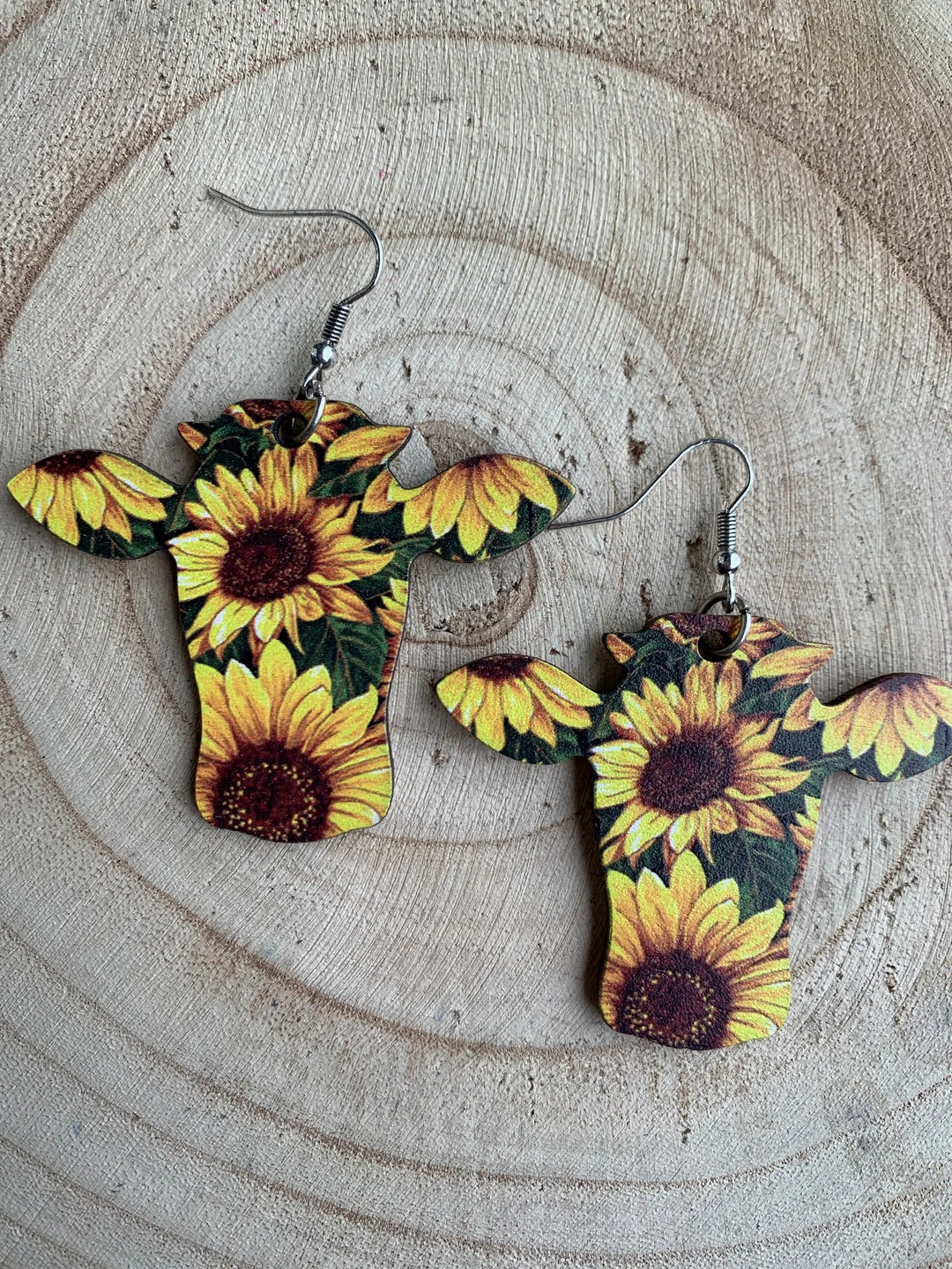 Guadalajara Western Wear Women Cow Sunflower Wood 3 Guadalajara Western Wear Women Cow Sunflower Wood