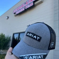 Guadalajara Western Wear Ariat Grey/Black Patch Cap Accessories