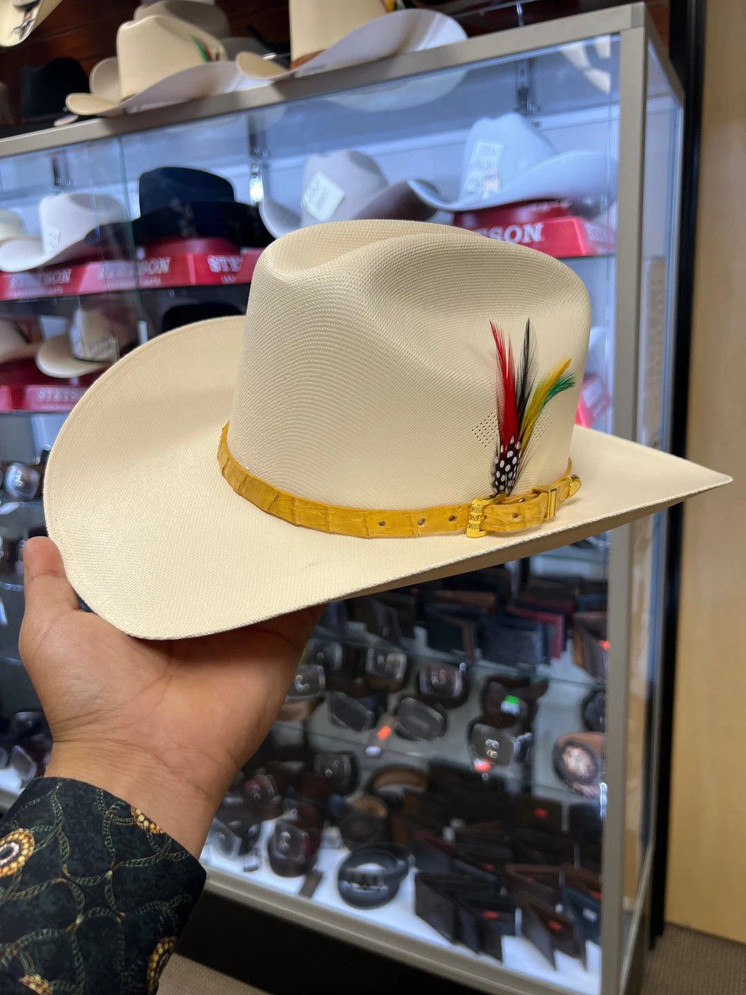 Guadalajara Western Wear Men Tombstone 1000x (Copa Chica) Toquilla Caiman Mantequilla 5 Guadalajara Western Wear Men Tombstone 1000x (Copa Chica) Toquilla Caiman Mantequilla