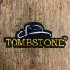 Guadalajara Western Wear Tombstone Black / Yellow Patch (Peel & Stick Patch)