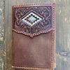 Guadalajara Western Wear Ariat Mens Trifold Rodeo Corner Shield Concho Wallet Accessories 2 Guadalajara Western Wear Ariat Mens Trifold Rodeo Corner Shield Concho Wallet Accessories