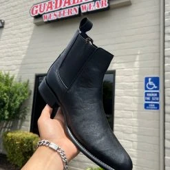Guadalajara Western Wear Men Los Altos Piel Negro Botin Chelsea