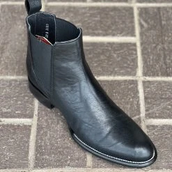 Guadalajara Western Wear Men Los Altos Piel Negro Botin Chelsea