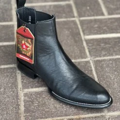 Guadalajara Western Wear Men Los Altos Piel Negro Botin Chelsea