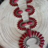 Guadalajara Western Wear Red Squash Blossom Necklace