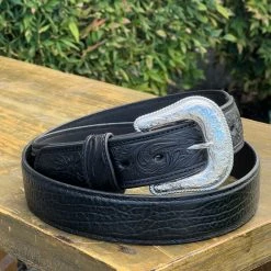 Guadalajara Western Wear Men Nocona Black Bullhide Belt