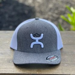 Guadalajara Western Wear Hooey Grey/White Flex-Fit Cap Accessories