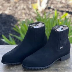 Guadalajara Western Wear Original Michel Charro Nobuk Negro Industrial Sole Botines