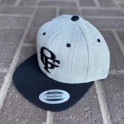 Guadalajara Western Wear Cowboy Fresh Flat Brim Snapback Grey/Black Brim W/ Black Logo Accessories