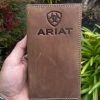Guadalajara Western Wear Ariat Mens Came Suede Rodeo Wallet/ Checkbook Cover