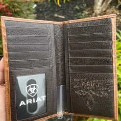 Guadalajara Western Wear Ariat Mens Amber Woven Rodeo Wallet/Checkbook Cover
