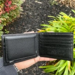 Guadalajara Western Wear Ariat Mens Black/ Silver Removable Pass Case Wallet Accessories