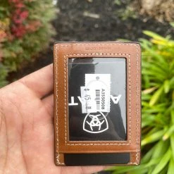 Guadalajara Western Wear Ariat Mens Walnut Money Clip Wallet Accessories