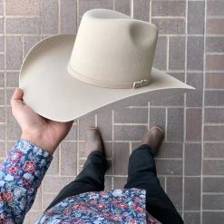 Guadalajara Western Wear Men Renegado 6x Silverbelly Fur Felt Cowboy Hat (EXCLUSIVE ITEM)