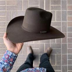 Guadalajara Western Wear Men Renegado 6x Chocolate Fur Felt Cowboy Hat (EXCLUSIVE ITEM)