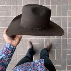 Guadalajara Western Wear Men Renegado 6x Chocolate Fur Felt Cowboy Hat (EXCLUSIVE ITEM)