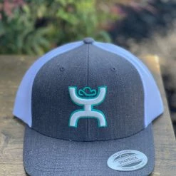 Guadalajara Western Wear Hooey Sterling Teal/Grey Cap Accessories