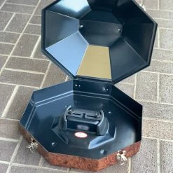 Guadalajara Western Wear Boot & Hat Care Exclusive Brown Wood HydroDipped Hat Carrying Case