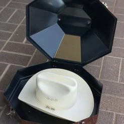 Guadalajara Western Wear Boot & Hat Care Exclusive Brown Wood HydroDipped Hat Carrying Case